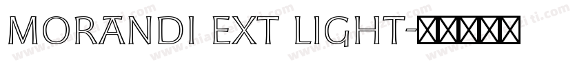 Morandi Ext Light字体转换